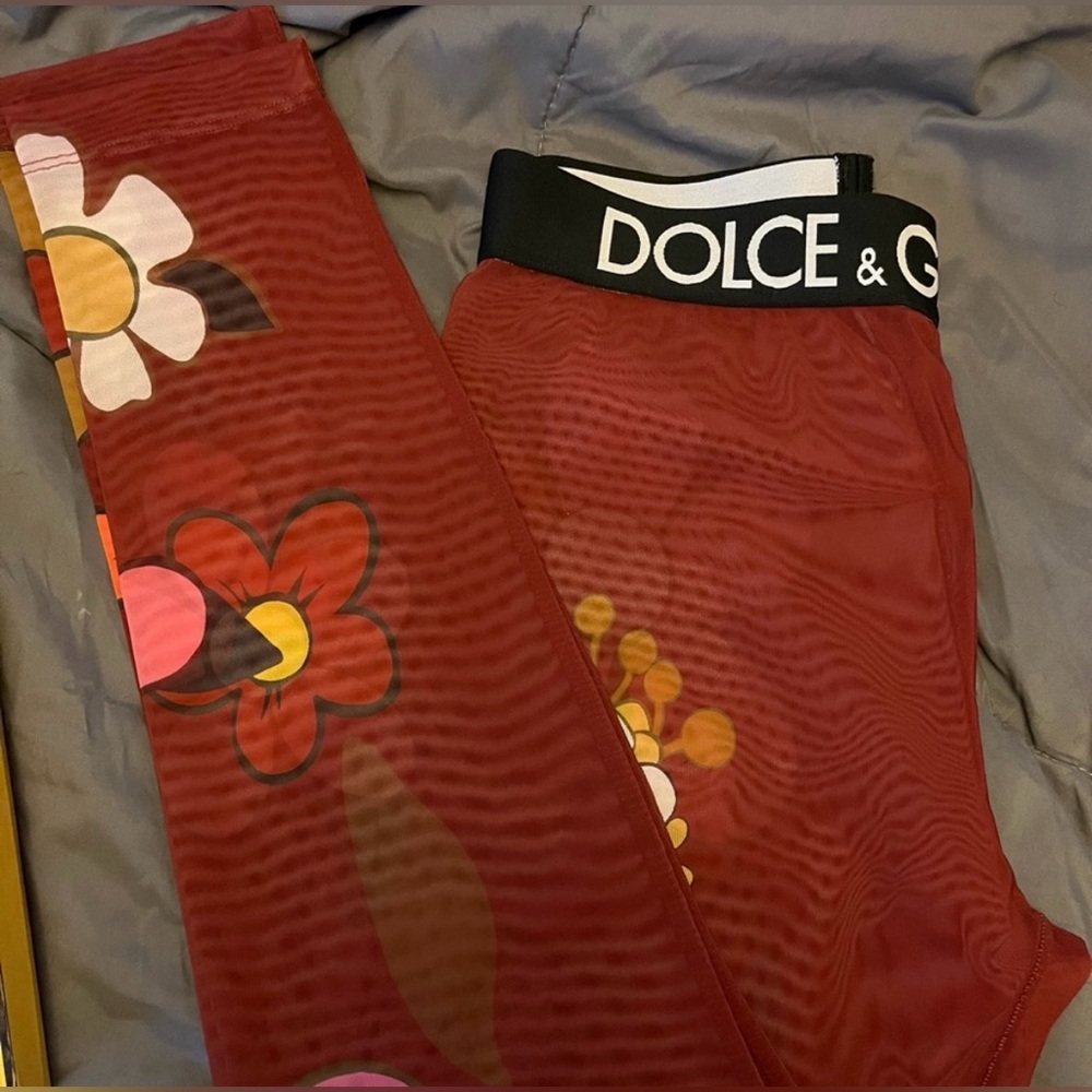 See-through Dolce & Gabbana leggings.